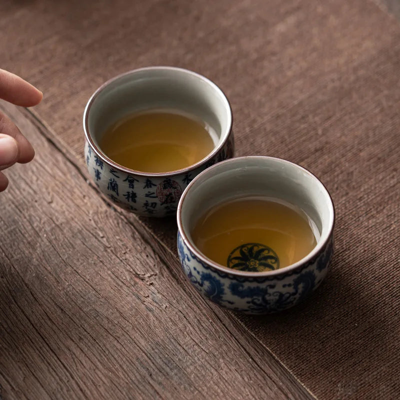 Antique KungFu Ceramic Tea Cup (Artisan Vintage Teacup)
