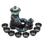Imperial Dragon Artisan Kungfu Tea Set with Cups