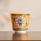The Imperial Enamel Lotus Collection - Yellow Enamel Lotus