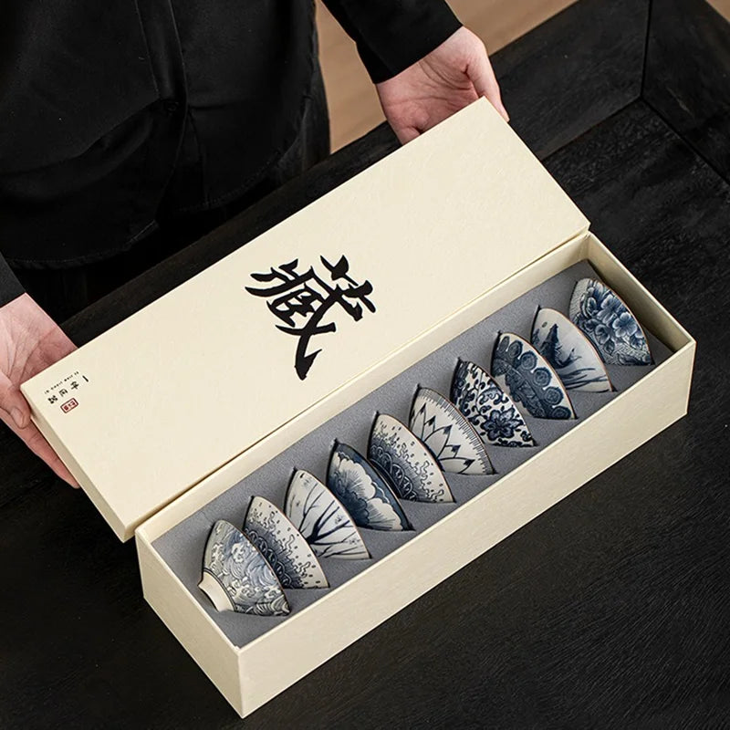Ceramic KungFu Porcelain Tea Bowls Gift Set