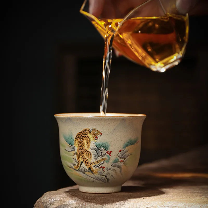 Handmade Chinese Zodiac Ceramic Tea Cup