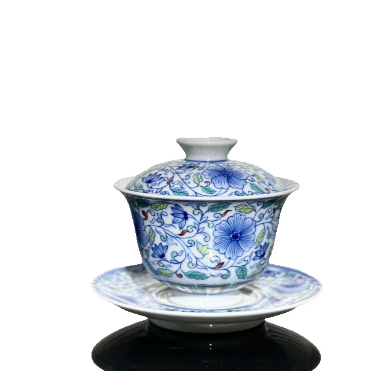Jingdezhen Doucai Lotus Gaiwan: Imperial Elegance