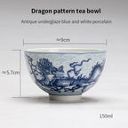 Jingdezhen Dragon Tea Cup with Hand Painted Underglaze