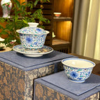 Jingdezhen Doucai Lotus Gaiwan: Imperial Elegance