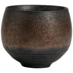 Wabi-Sabi Handcrafted Stoneware Tea Cup: Artisanal Earth-Toned Tasting Cup