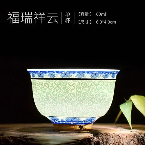 Signature Retro Porcelain Ceramic Tea Cup