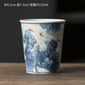Palace Luxury Enamels Flowers Ceramic Teacup