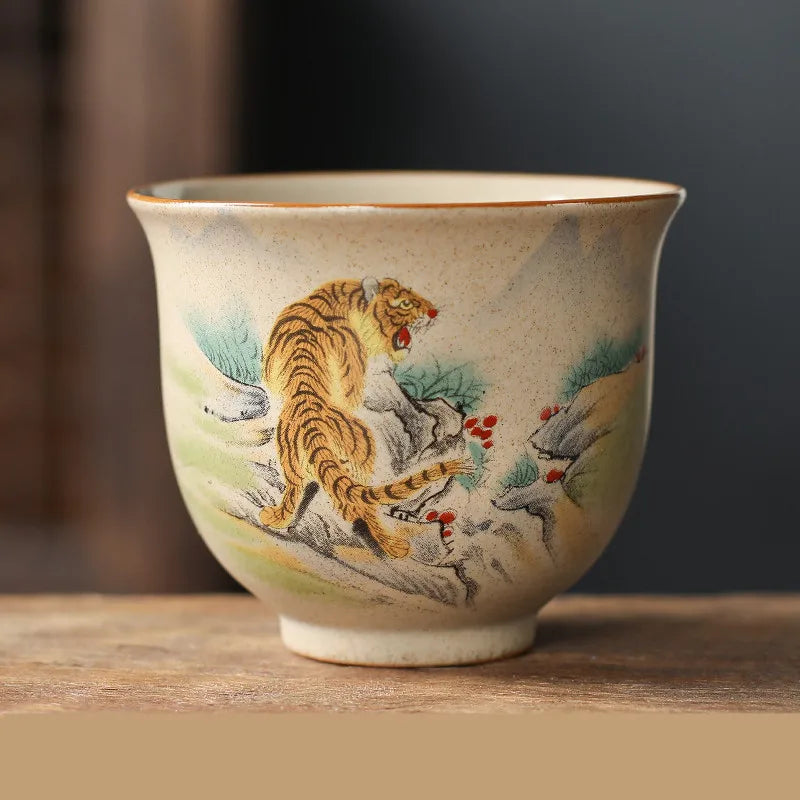 Handmade Chinese Zodiac Ceramic Tea Cup