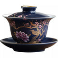 Ceramic Tea Cup Outlined In Gold (Premium Bone China)