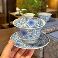 Jingdezhen Doucai Lotus Gaiwan: Imperial Elegance