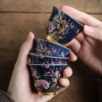 Ceramic Tea Cup Outlined In Gold (Premium Bone China)