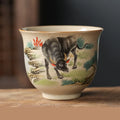 Handmade Chinese Zodiac Ceramic Tea Cup