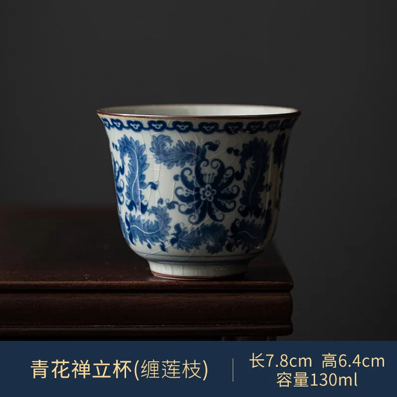 Antique KungFu Ceramic Tea Cup (Artisan Vintage Teacup)