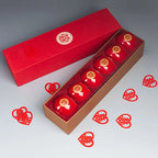 Chinese Traditional Porcelain Red Tea Cup - Luxury Gift Box