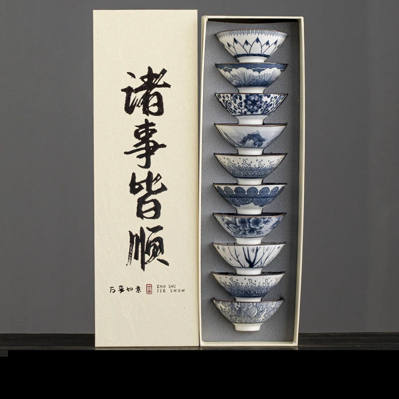 Ceramic KungFu Porcelain Tea Bowls Gift Set