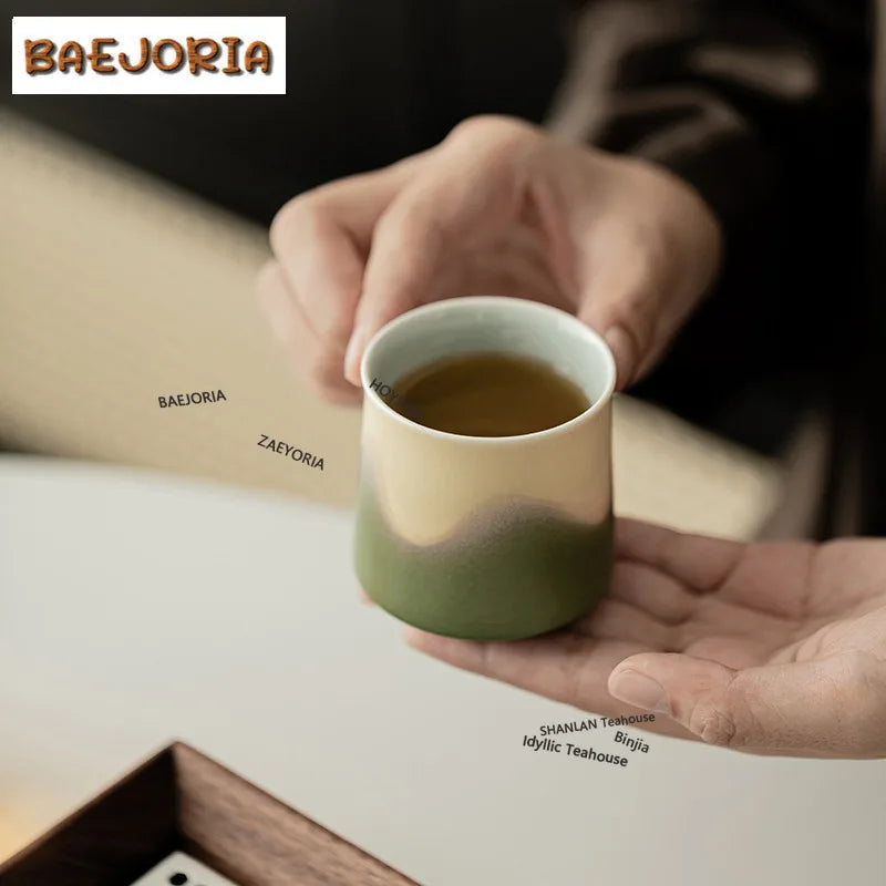 Zen View Mountains Ceramic Tea Cup Gift Set