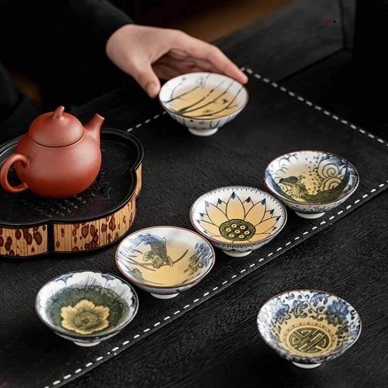 Ceramic KungFu Porcelain Tea Bowls Gift Set