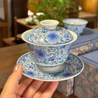 Jingdezhen Doucai Lotus Gaiwan: Imperial Elegance