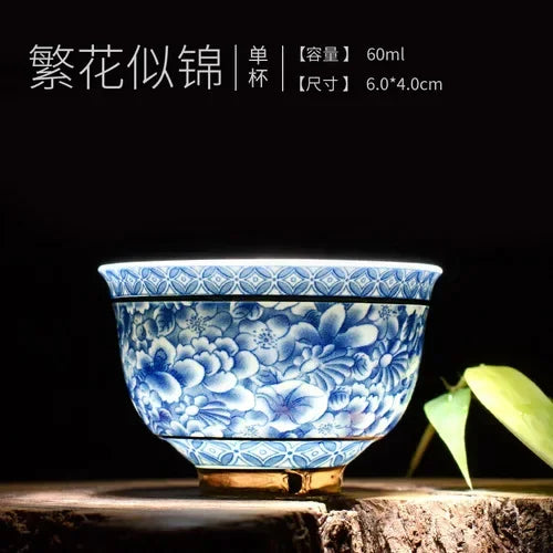 Signature Retro Porcelain Ceramic Tea Cup
