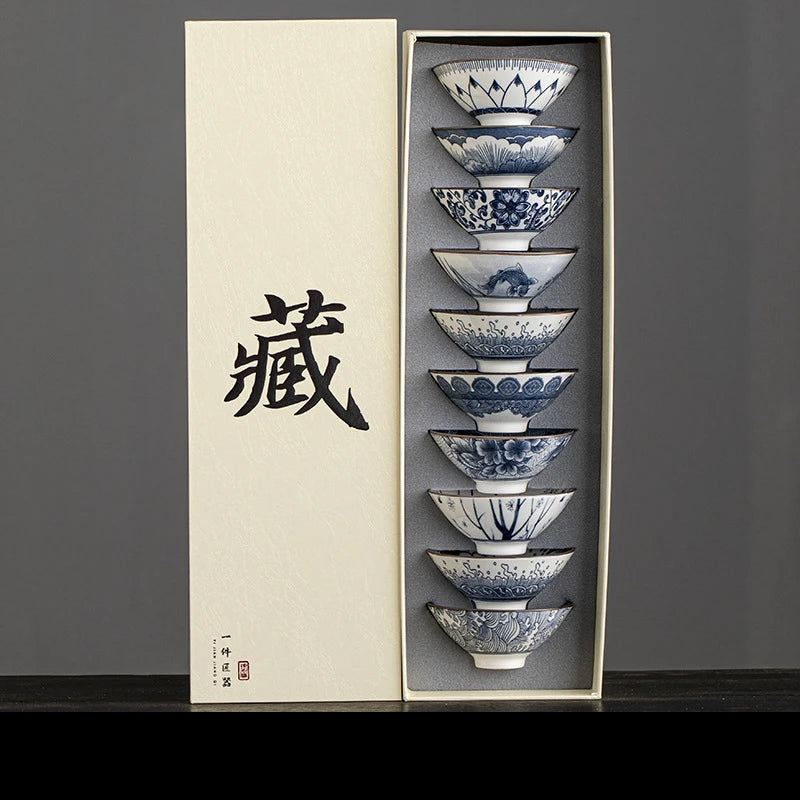 Ceramic KungFu Porcelain Tea Bowls Gift Set