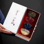 Kiln Change Four Seasons Cup Master Tea Bowl Gift Box