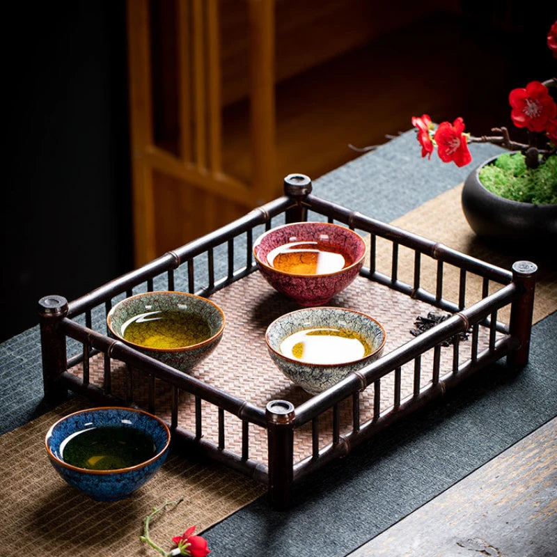 Kiln Change Four Seasons Cup Master Tea Bowl Gift Box
