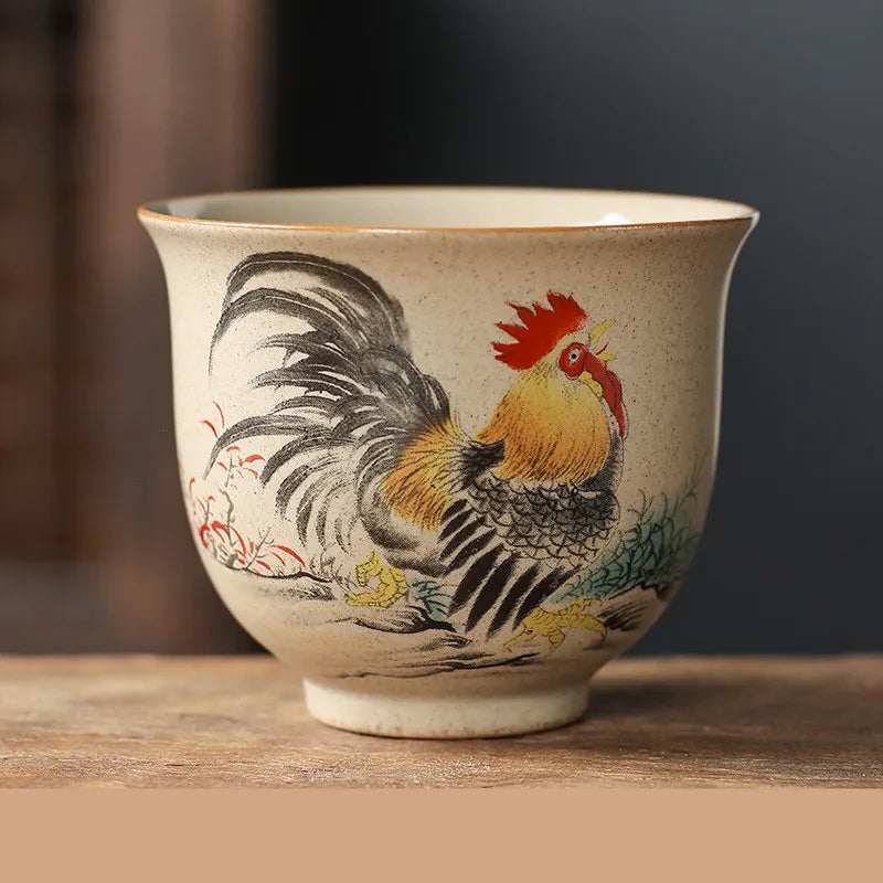 Handmade Chinese Zodiac Ceramic Tea Cup
