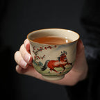 Handmade Chinese Zodiac Ceramic Tea Cup