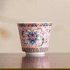 The Imperial Enamel Lotus Collection - Rose Pink Enamel Lotus