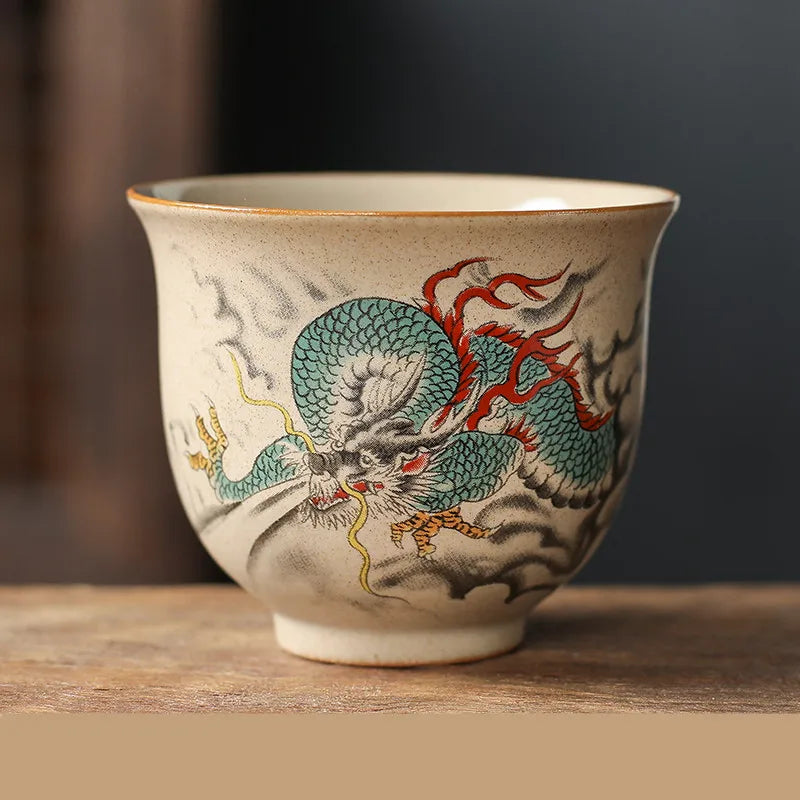 Handmade Chinese Zodiac Ceramic Tea Cup
